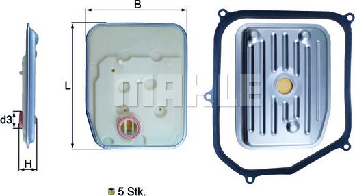 KNECHT HX 147KIT - Hydrauliikkasuodatin, automaattivaihteisto parts5.com