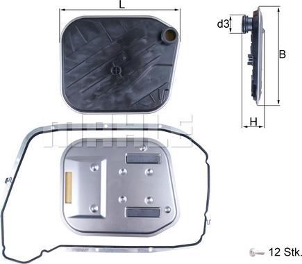 KNECHT HX 189 KIT - Filtru hidraulic, cutie de viteze automata parts5.com