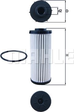 KNECHT HX 139D - Hydraulic Filter, automatic transmission parts5.com