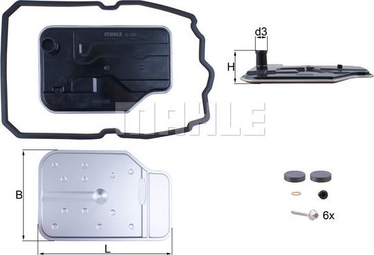 KNECHT HX 230 KIT - Hydraulický filtr, automatická převodovka parts5.com