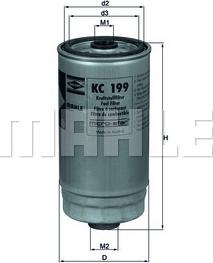 KNECHT KC 199 - Fuel filter parts5.com