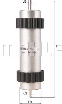 KNECHT KL 915 - Kütusefilter parts5.com