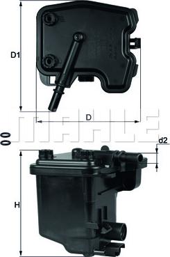 KNECHT KL 431D - Filtro combustible parts5.com