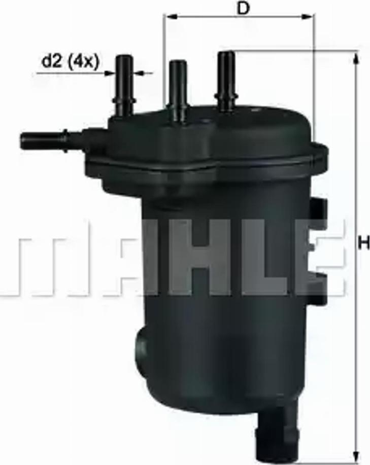 KNECHT KL 600D - Горивен филтър parts5.com