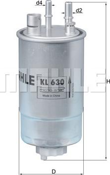 KNECHT KL 630 - Filtro combustible parts5.com