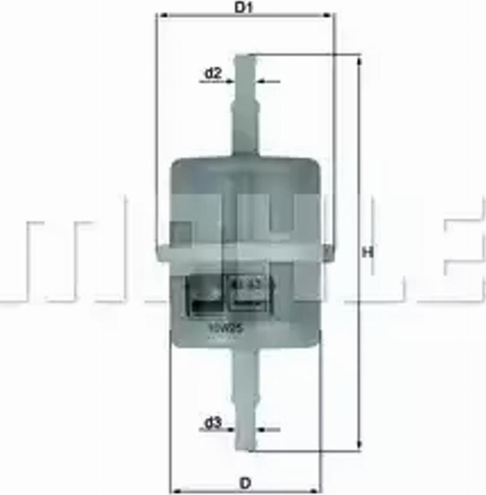 KNECHT KL 63 OF - Filter goriva parts5.com