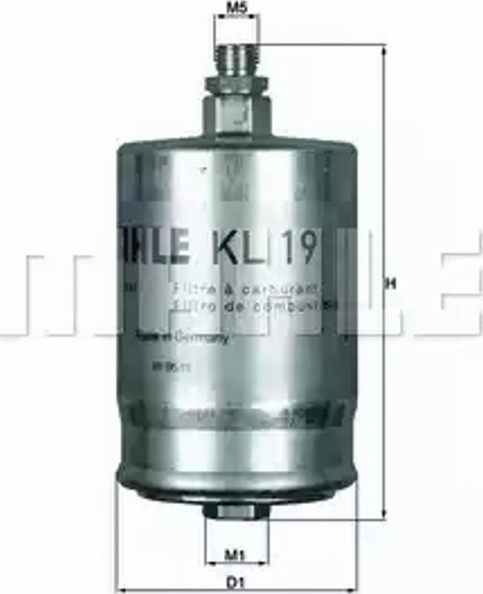 KNECHT KL 19 - Filtru combustibil parts5.com