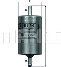 KNECHT KL 14 - Φίλτρο καυσίμου parts5.com