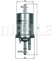 KNECHT KL 156/3 - Filtr paliwa parts5.com