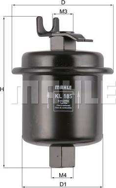 KNECHT KL 185 - Palivový filtr parts5.com