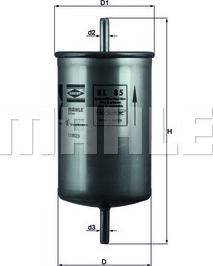 KNECHT KL 85 - Fuel filter parts5.com