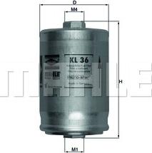 KNECHT KL 36 - Filtru combustibil parts5.com