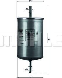 KNECHT KL 71 - Filtru combustibil parts5.com