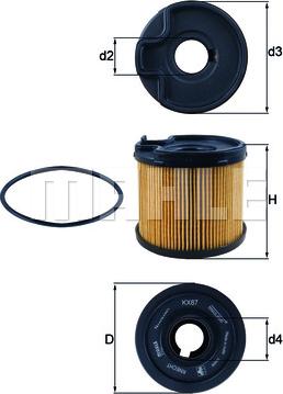 KNECHT KX 87D - Fuel filter parts5.com