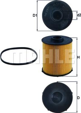 KNECHT KX 70D - Fuel filter parts5.com