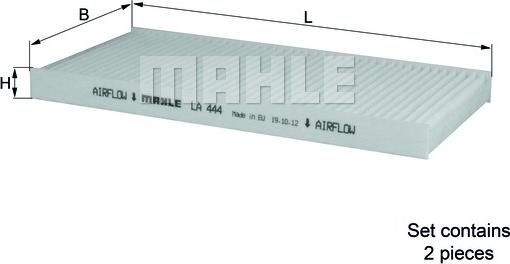 KNECHT LA 444/S - Filtru, aer habitaclu parts5.com