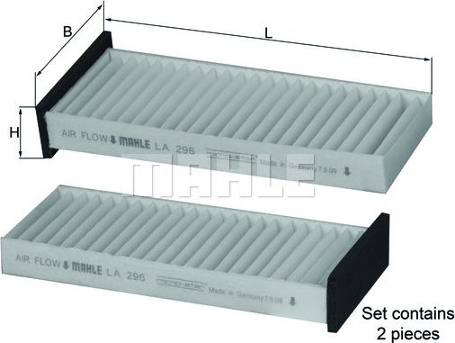 KNECHT LA 296/S - Filtru, aer habitaclu parts5.com