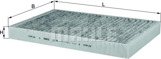 KNECHT LAK 46 - Filtar, zrak unutarnjeg prostora parts5.com