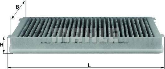 KNECHT LAK 59 - Filtr, wentylacja przestrzeni pasażerskiej parts5.com