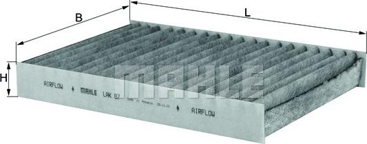 KNECHT LAK 87 - Filtru, aer habitaclu parts5.com