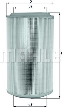 KNECHT LX 913 - Air Filter parts5.com