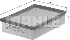 KNECHT LX 598 - Filtro de aire parts5.com