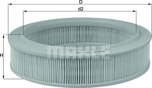 KNECHT LX 81 - Zracni filter parts5.com