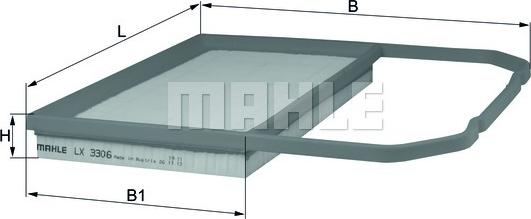 KNECHT LX 3306 - Filtru aer parts5.com