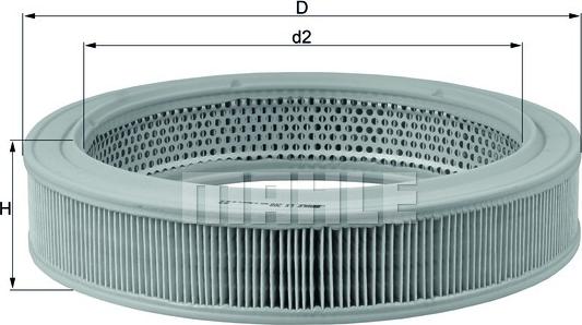 KNECHT LX 208 - Filtru aer parts5.com