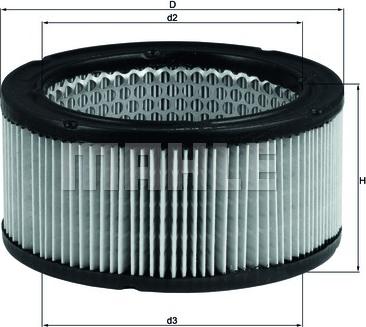 KNECHT LX 213 - Air Filter parts5.com