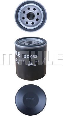 KNECHT OC 983 - Olejový filter parts5.com