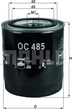 KNECHT OC 485 - Oil Filter parts5.com