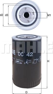 KNECHT OC 42 - Oil Filter parts5.com