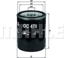 KNECHT OC 478 - Ölfilter parts5.com