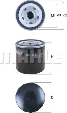 KNECHT OC 473 - Ölfilter parts5.com