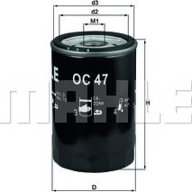 KNECHT OC 47 OF - Filtro de aceite parts5.com