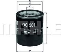 KNECHT OC 501 - Filtro de aceite parts5.com