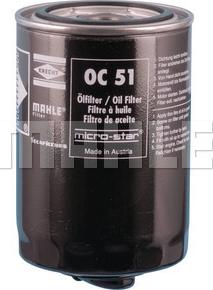 KNECHT OC 51 OF - Oil Filter parts5.com