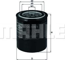 KNECHT OC 109/1 - Масляный фильтр parts5.com