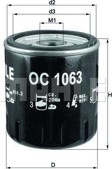 KNECHT OC 1063 - Oil Filter parts5.com