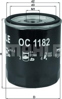 KNECHT OC 1182 - Oil Filter parts5.com