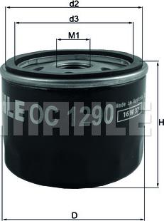 KNECHT OC 1290 - Oil Filter parts5.com