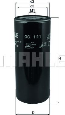 KNECHT OC 121 - Oil Filter parts5.com