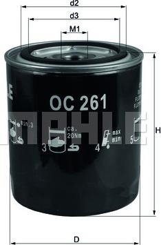 KNECHT OC 261 - Oil Filter parts5.com