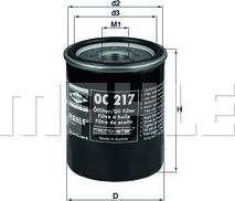 KNECHT OC 217 - Oil Filter parts5.com