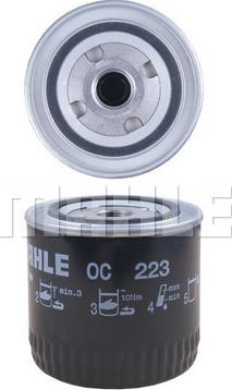 KNECHT OC 223 - Olejový filter parts5.com