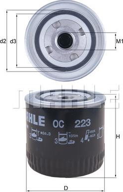 KNECHT OC 223 - Oil Filter parts5.com