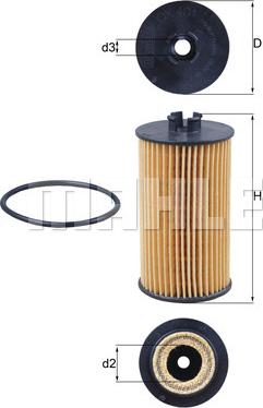 KNECHT OX 401D - Olejový filter parts5.com