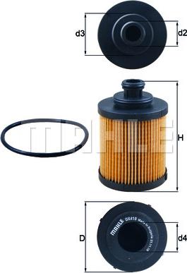 KNECHT OX 418D - Oil Filter parts5.com