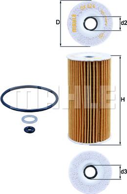 KNECHT OX 424D - Oil Filter parts5.com